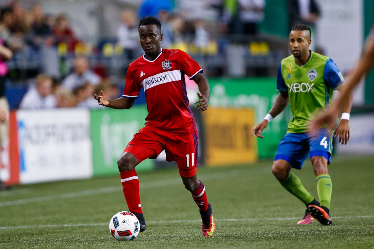 ¿Cuántos goles hará David Accam para el equipo de 'la Ciudad del Viento'? (USA Today Images)