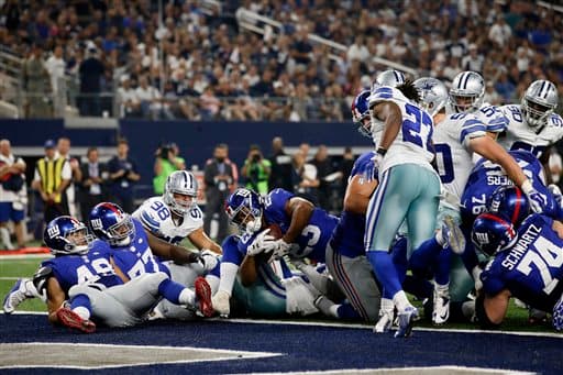 Las mejores tomas del duelo cardiaco que se llevó los Dallas Cowboys 27-26 sobre los New York Giants.