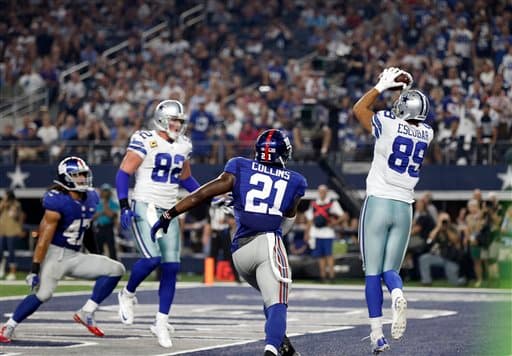 Las mejores tomas del duelo cardiaco que se llevó los Dallas Cowboys 27-26 sobre los New York Giants.