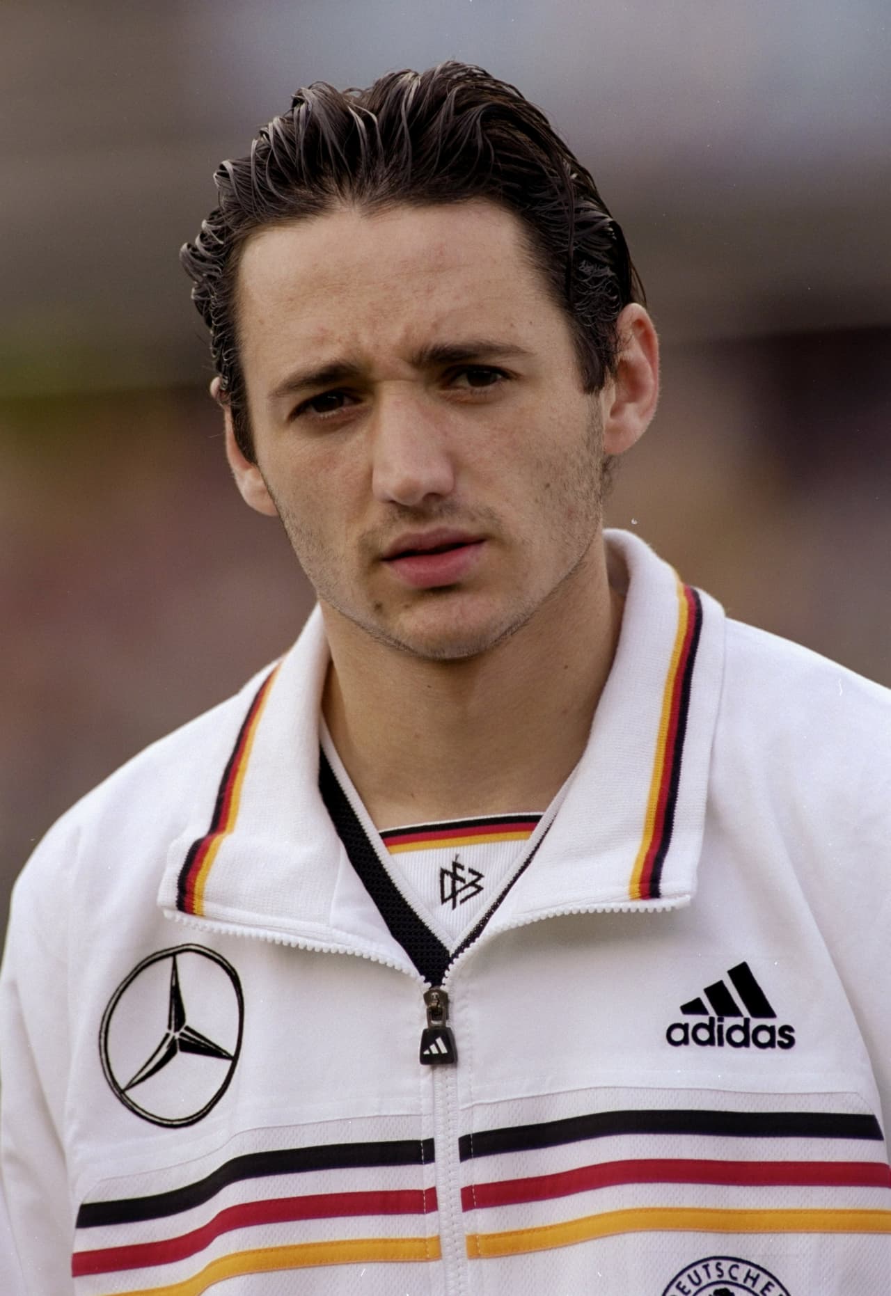 Otro convocado fue un delantero decente (pero no matón, estilo Bierhoff o Klinsmann) como Oliver Neuville, quien jugó en Alemania 2006.