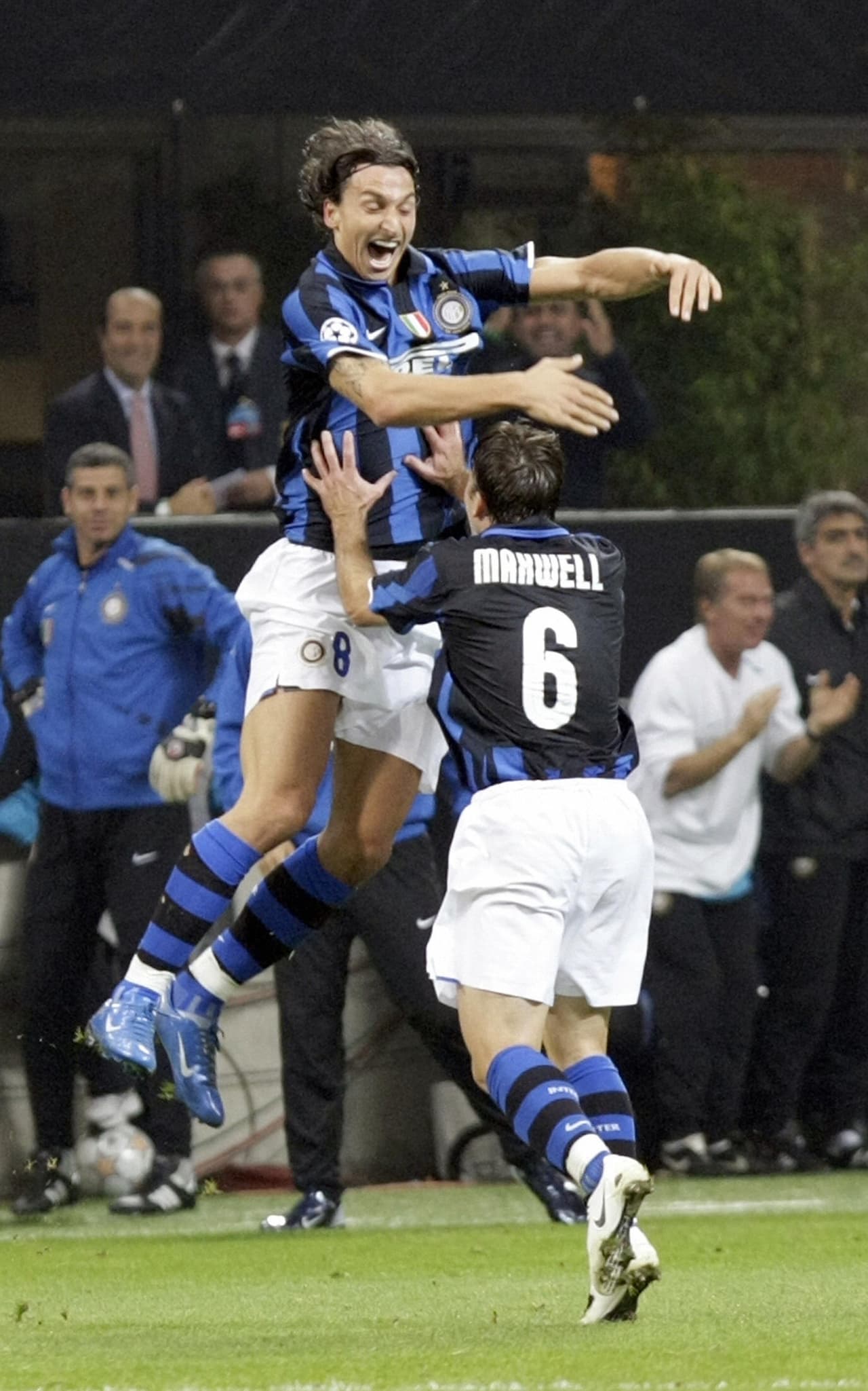 'Ibra' y 'Max' se volvieron a ver las caras en el Inter de Milán en el 2006.