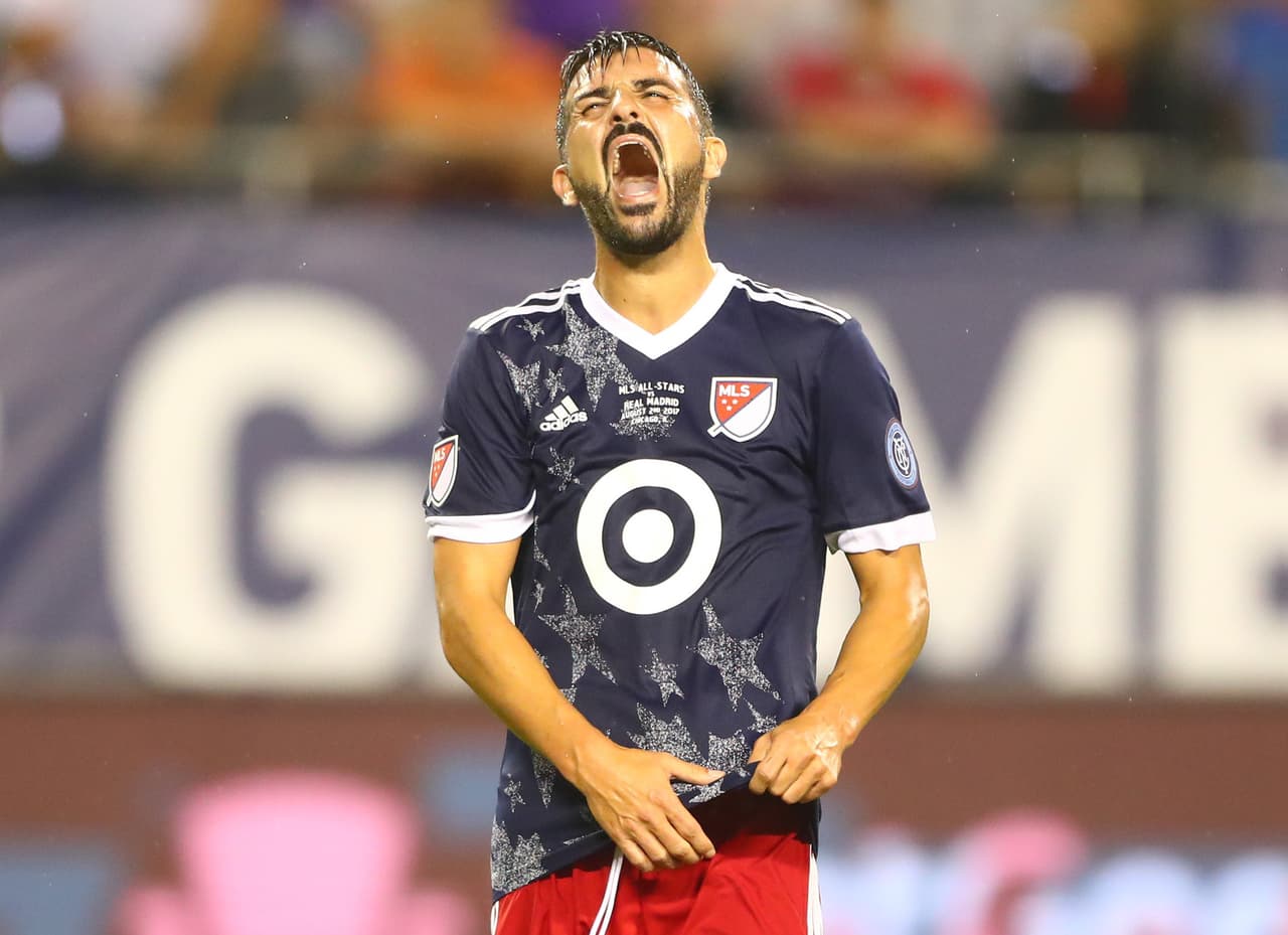 'El Guaje' Villa se frustró un poco en el primer tiempo al no poder anotar ante el Real Madrid. (USA Today Images)