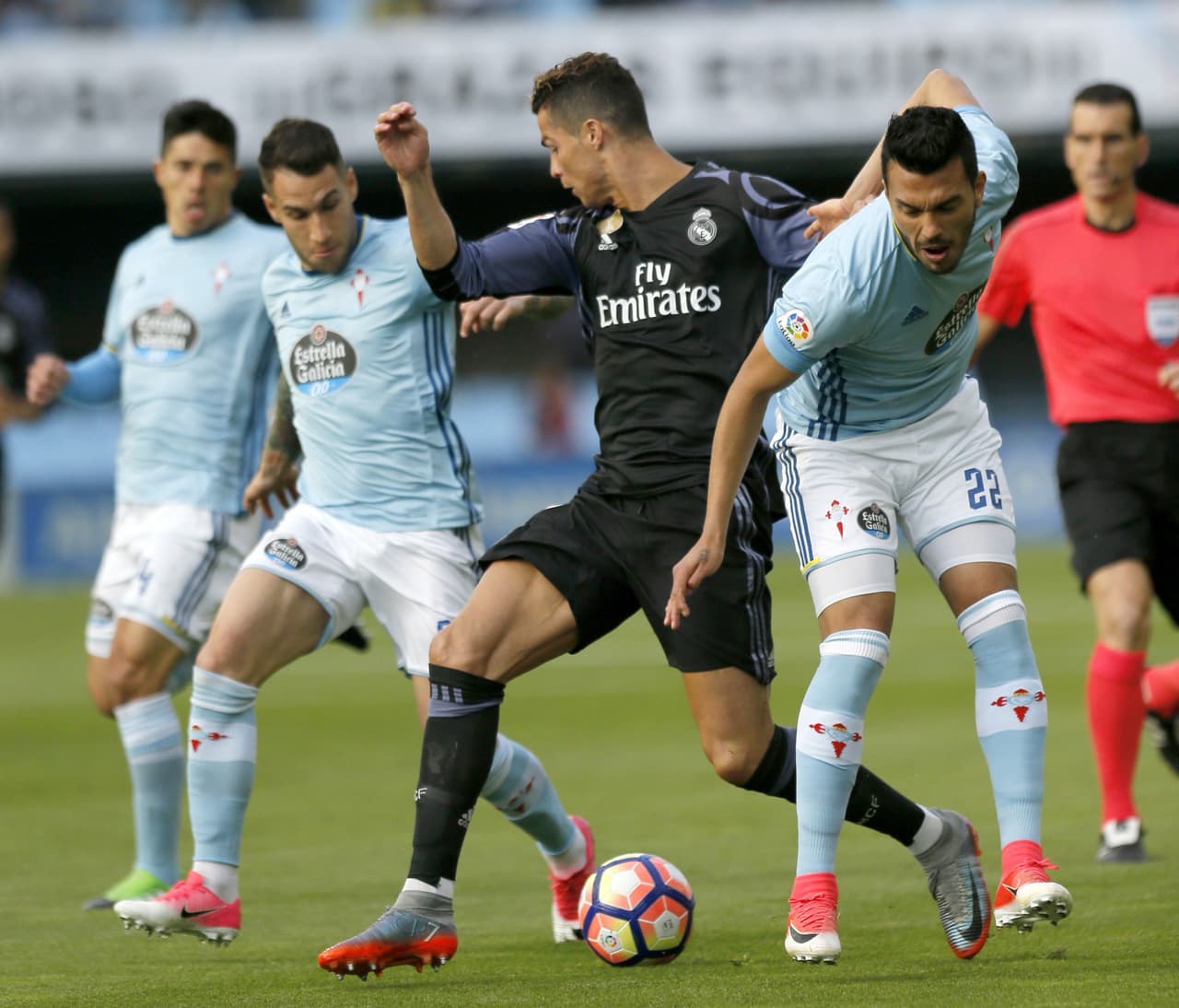 Celta presionó para incomodar a Real Madrid y aprovechar los espacios para contragolpear y dar la sorpresa.