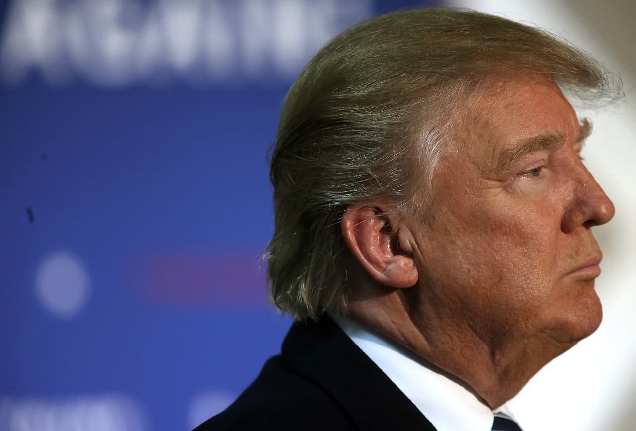 Donald Trump durante un evento en New Hampshire