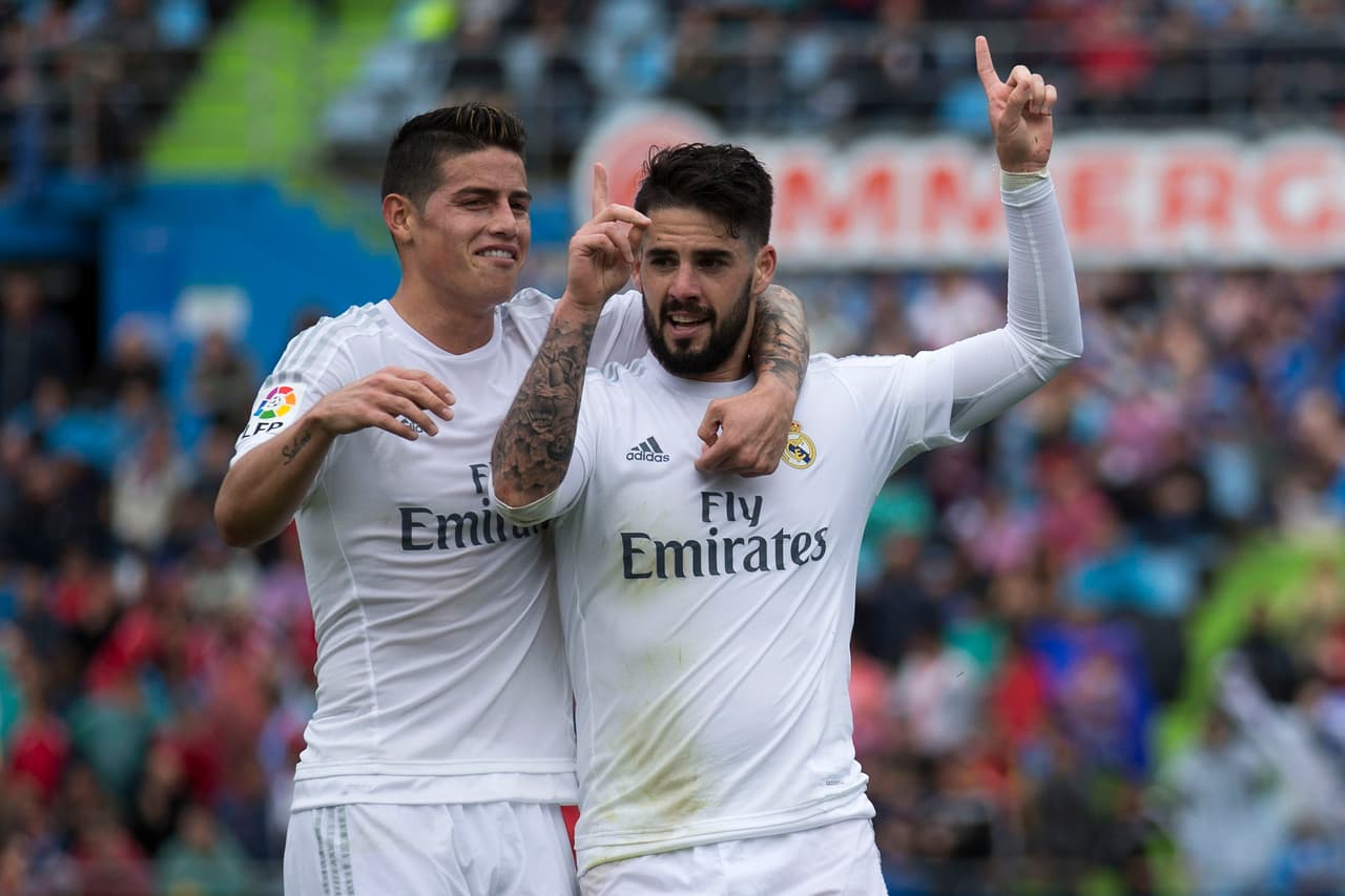 Isco y James Rodríguez.