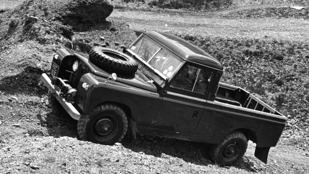 Pickup Land Rover Serie II de uso agrícola