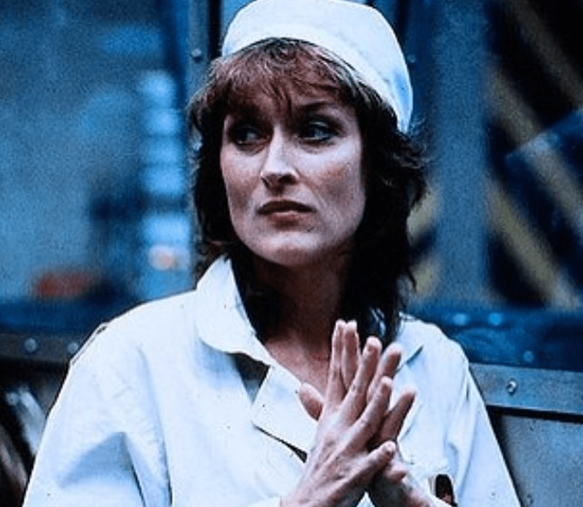 <b>Karen Silkwood </b>
<br>Streep es conocida por caracterizar historias basadas de la vida real. En 'Silkwood', lanzada en 1983, interpretó a la activista que murió investigando las irregularidades de la planta nuclear en la que trabajaba.