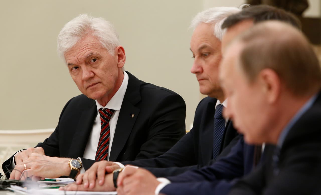 Russian tycoon Gennady Timchenko attends a meeting between Russian President and French businessmen at the Kremlin in Moscow on May 25, 2016. / AFP / POOL / SERGEI KARPUKHIN (Photo credit should read SERGEI KARPUKHIN/AFP/Getty Images)