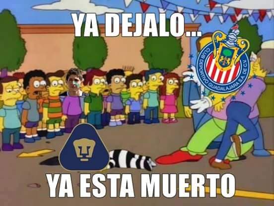 Los memes no perdonaron la goleada de Chivas