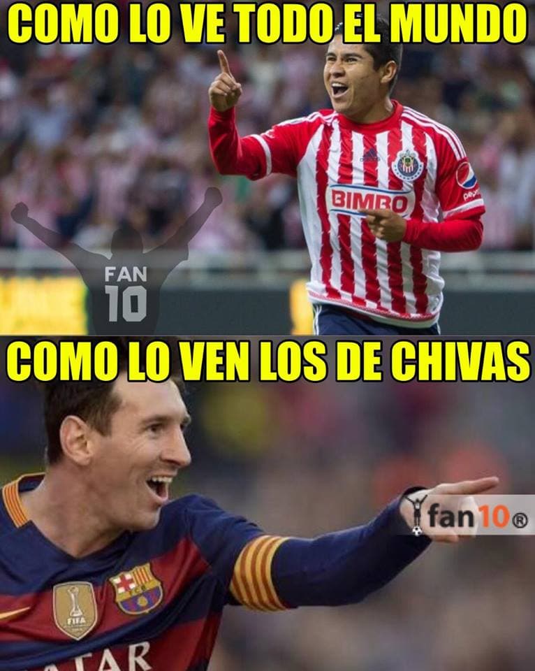Los memes no perdonaron la goleada de Chivas