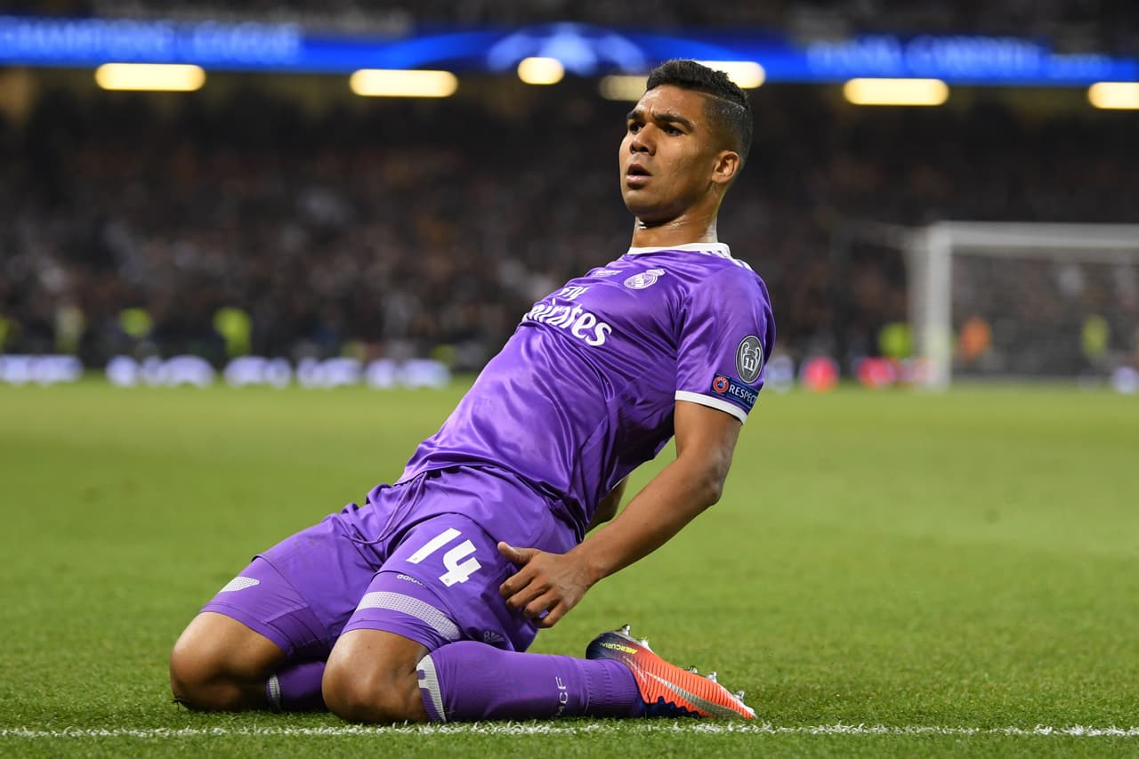 Casemiro, volante de recuperación de Real Madrid (campeón).