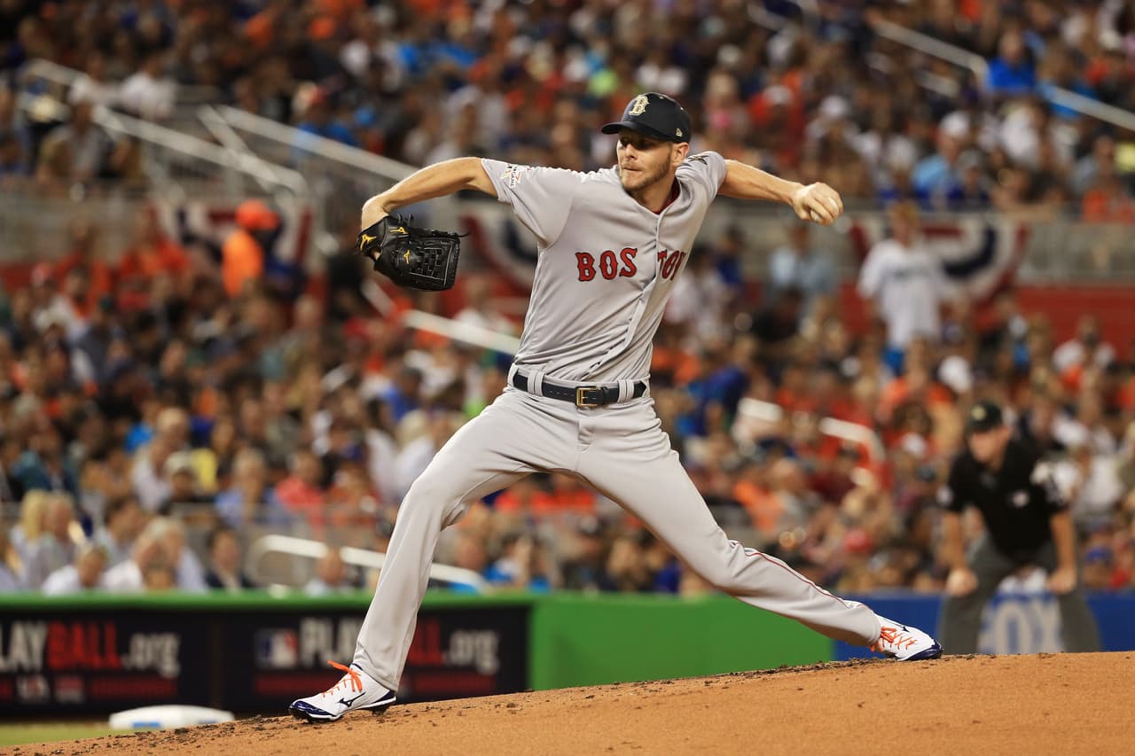 Chris Sale abrió el juego por la Liga Americana. Lanzó 2 entradas, permitió 3 hits, no recibió carreras y ponchó a 2 rivales.