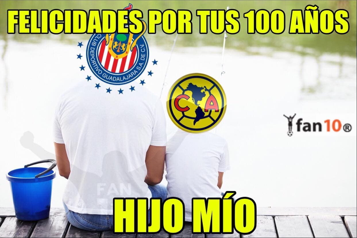 Chivas le sigue arruinando el Centenario al América y las burlas no pararon en redes sociales.