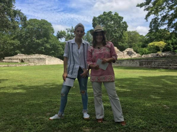 Maca Carriedo y Martha Figueroa no perdieron oportunidad de tomar la foto del recuerdo.