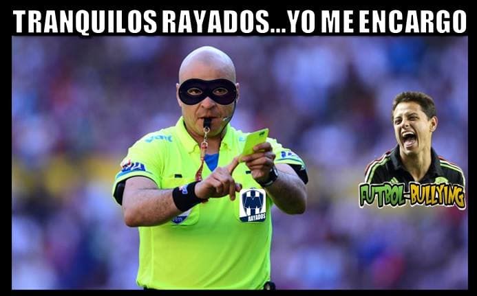 Los memes no perdonaron la mala actuación del árbitro Francisco Chacón en el duelo de vuelta de cuartos de final entre Monterrey y Tigres