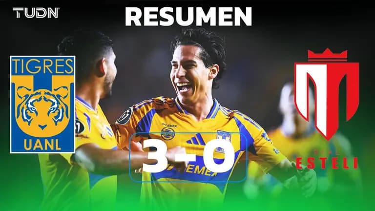 Tigres se pone serio y golea a Real Estelí en Concacaf