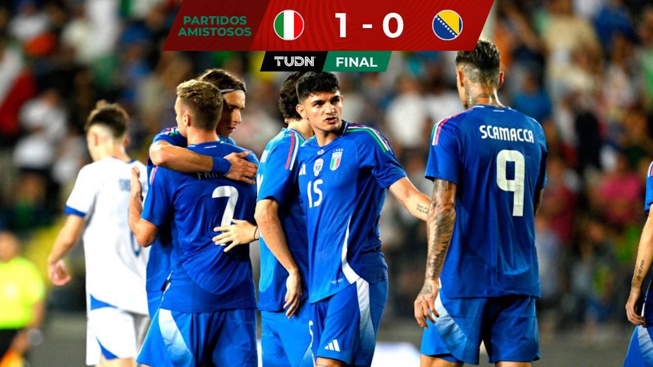 Italia termina preparación para la Euro con victoria ante Bosnia