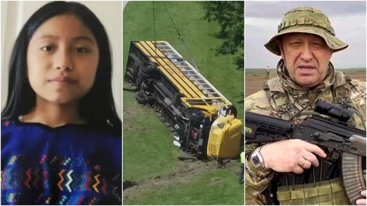 La semana en video: Arrestan al presunto asesino de María González, se estrella el avión donde viajaba Prigozhin y el choque de un autobús escolar
