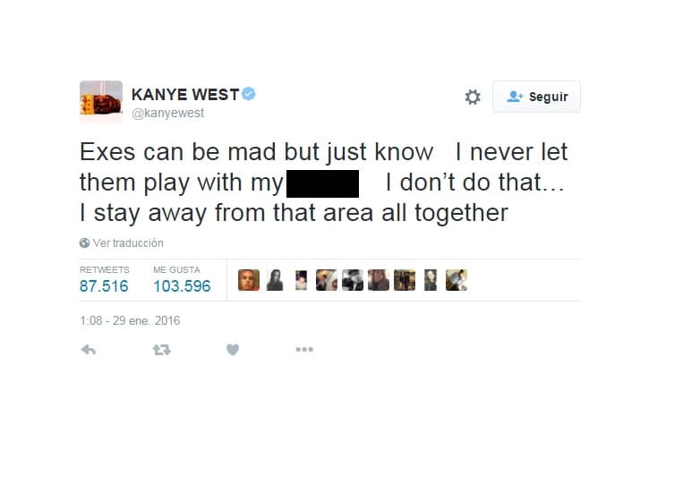 Kanye West dejó entrever que su ex había enloquecido y aclaró que nunca se dejaría tocar esa parte.