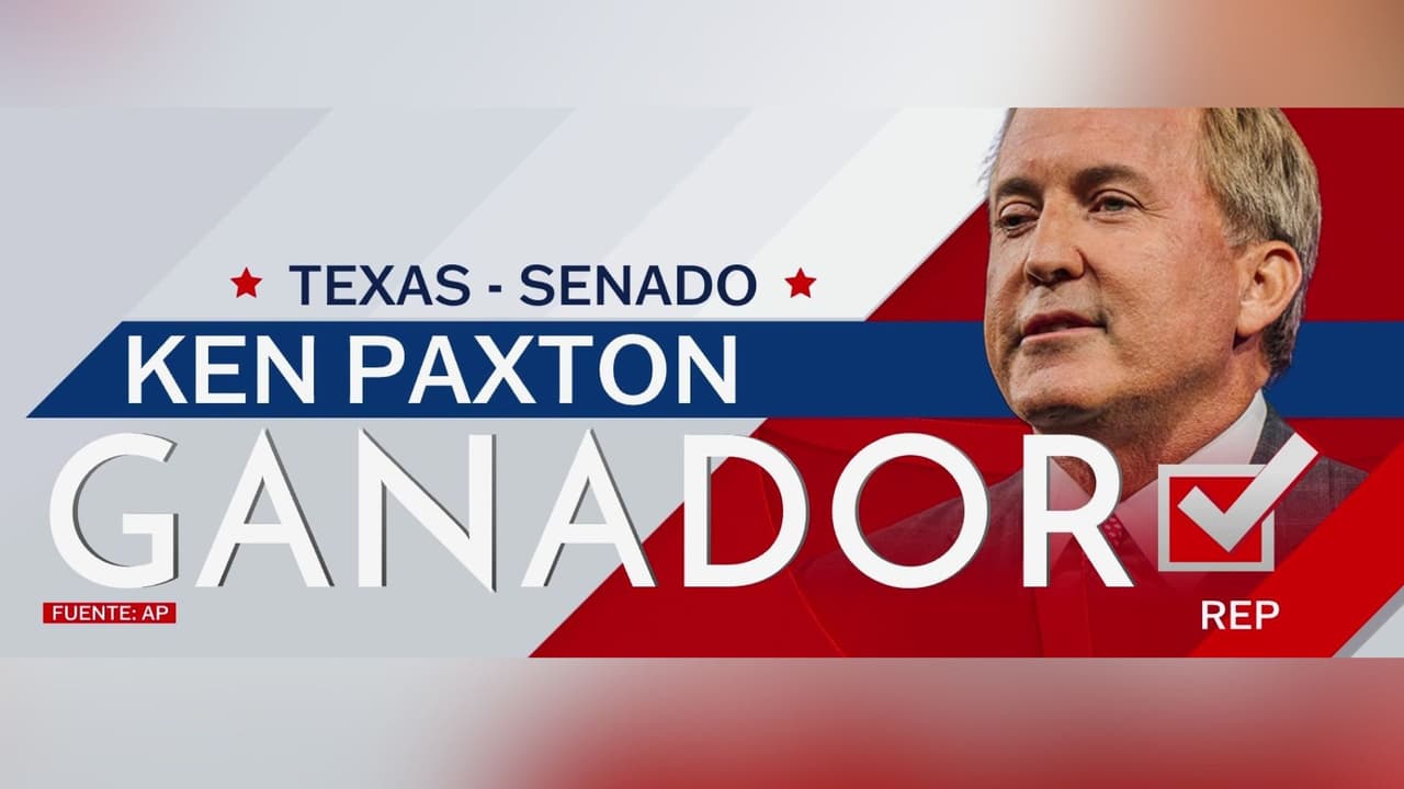 Primarias Texas: Ken Paxton, respaldado por Trump, triunfa frente al senador John Cornyn