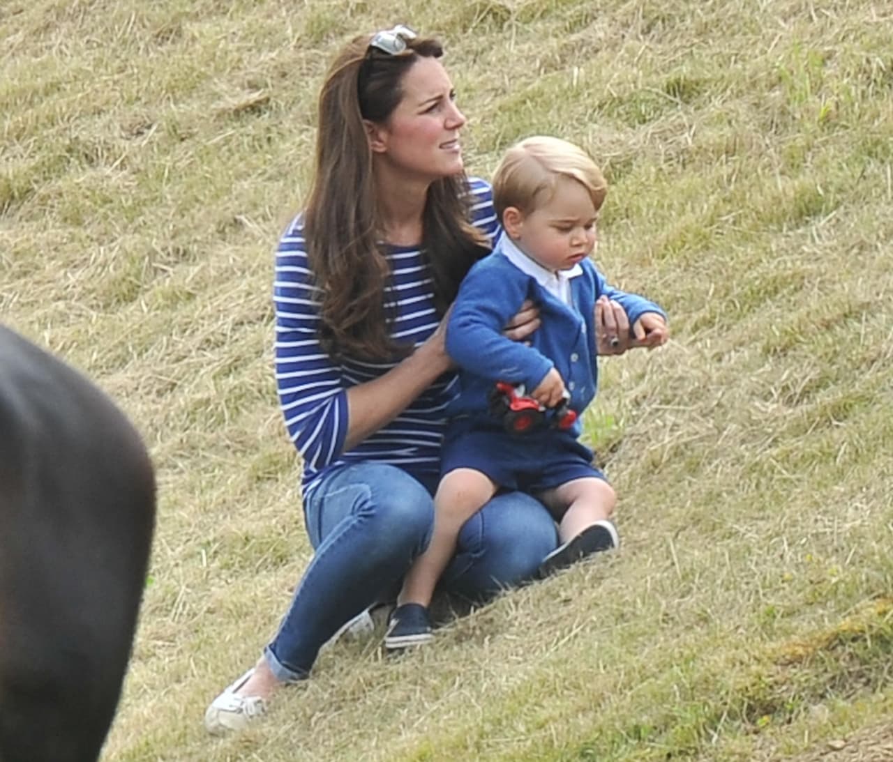 Esta vez la princesita Charlotte se quedó en casa.