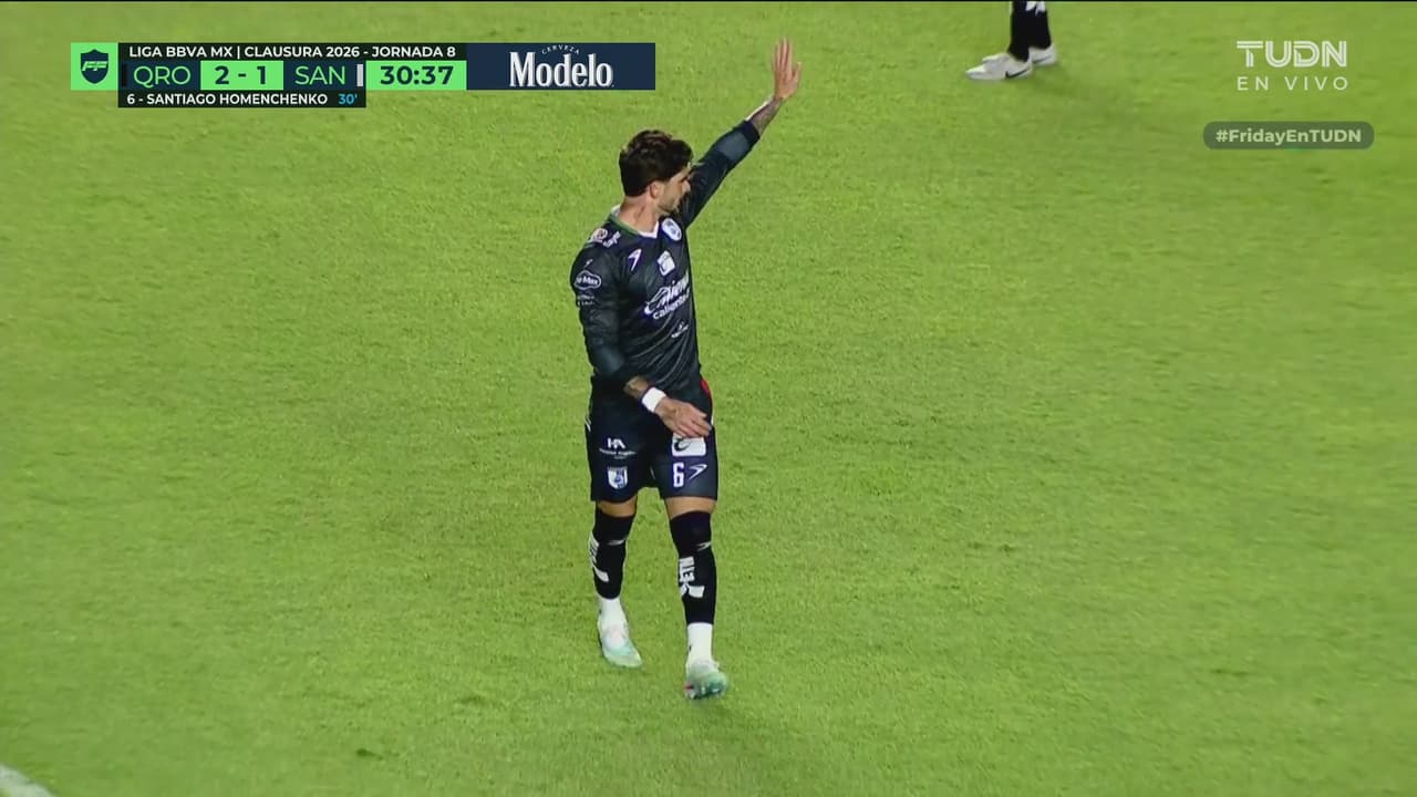 ¡Este sí era penal! Santiago Homenchenko lo cobra con potencia