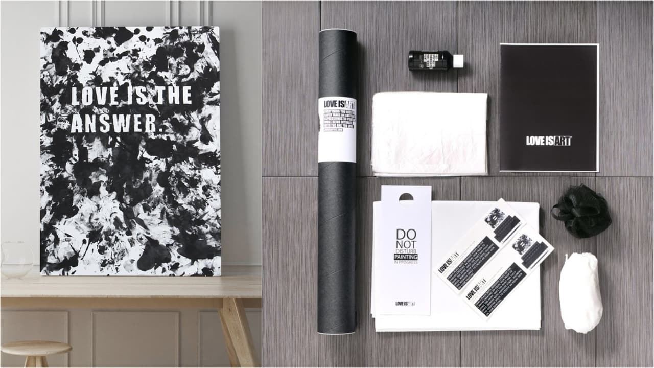 <a href="https://us.loveisartkit.com/collections/love-is-art-2014/products/love-is-art-kit?variant=91404142" target="_blank">Kits de Love is Art</a> que incluye pinturas, canvas y material para crear una obra de arte. También disponible en 
<a href="https://www.amazon.com/Love-Art-Canvas-Paint-Kit/dp/B005PR28AS?tag=mashable-editpost-20&ascsubtag=07652gsS8N887DpyryakJNP" target="_blank">Amazon</a> y 
<a href="https://www.uncommongoods.com/product/custom-love-is-art-kit" target="_blank">Uncommon Goods</a>. 
<br>
<b>Precio: desde $60 </b>
<br>El gran desafío de la noche de San Valentín es salir de la rutina y experimentar con nuevas emociones. Con este kit de arte corporal tienes asegurada la creatividad y la diversión. 
<br>
<br>
<br> 
<br>