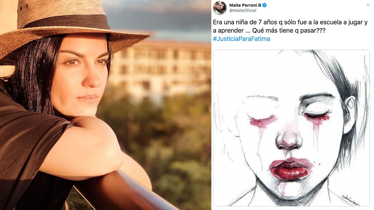 A
<b>Maite Perroni</b> se le sintió el dolor por medio de esas pocas palabras: "Era una niña de 7 años que solo fue a la escuela a jugar y a aprender".