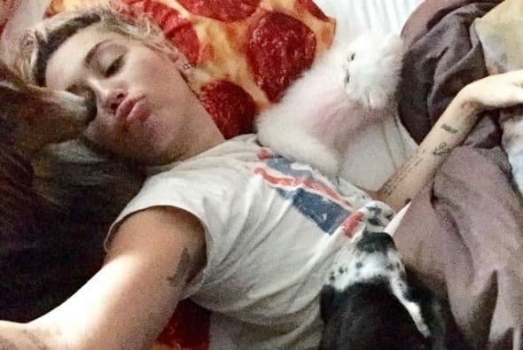Dicen que la higiene de Miley está por los suelos, sobre todo porque vive rodeada de animales...