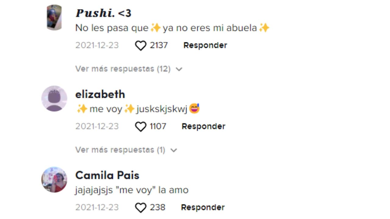 Reacciones de TikTok