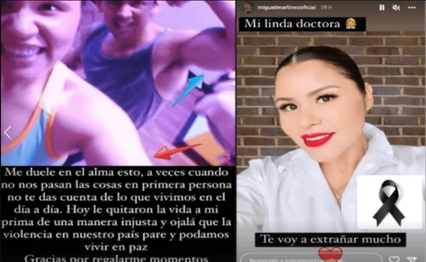 Miguel Martínez le dedicó u sensible mnesaje a su prima Massiel Mexia.