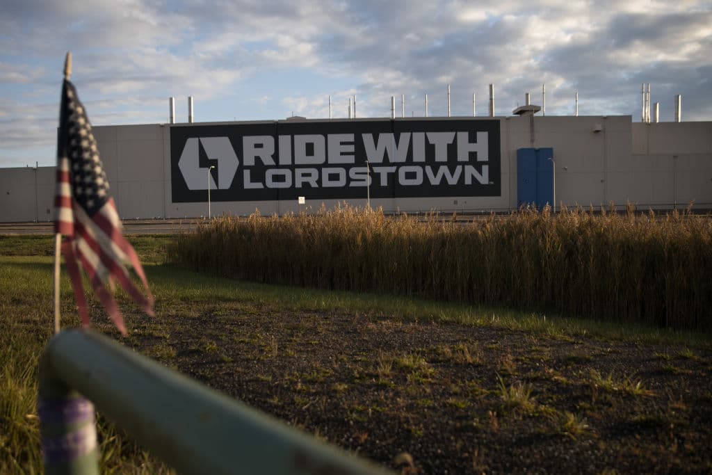 La fábrica de Lordstown Motors es donde una vez operó GM, en Lordstown, Ohio, el 16 de octubre de 2020.