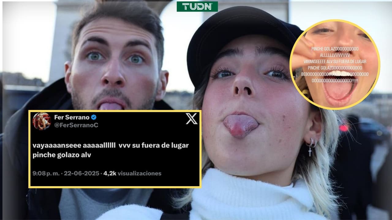 Fer Serrano, esposa de Santi Gimenez, estalló tras gol anulado ante Costa Rica