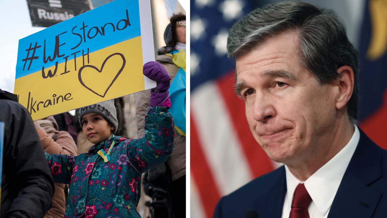 Gobernador de Carolina del Norte anuncia sanciones en respuesta al ataque ruso contra Ucrania