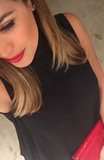 "Labios rojos de amors", mostró Karla. (Octubre 10, 2015)