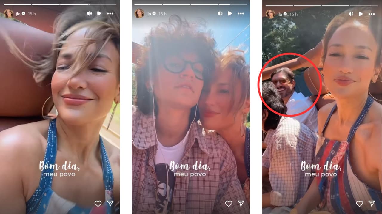 Jennifer López se dejó ver con su hija Emme y un hombre, cuya identidad se desconoce.