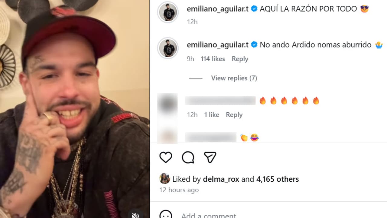Emiliano Aguilar explicó que ha hecho sus polémicas publicaciones contra su familia porque está "aburrido".