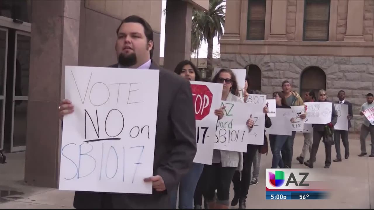 Protestas contra propuestas de ley antiinmigrantes en Phoenix