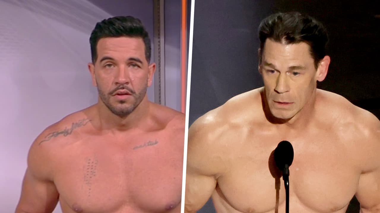 Chef Jesus sorprende al aparecer sin ropa como John Cena en los Premios Oscar