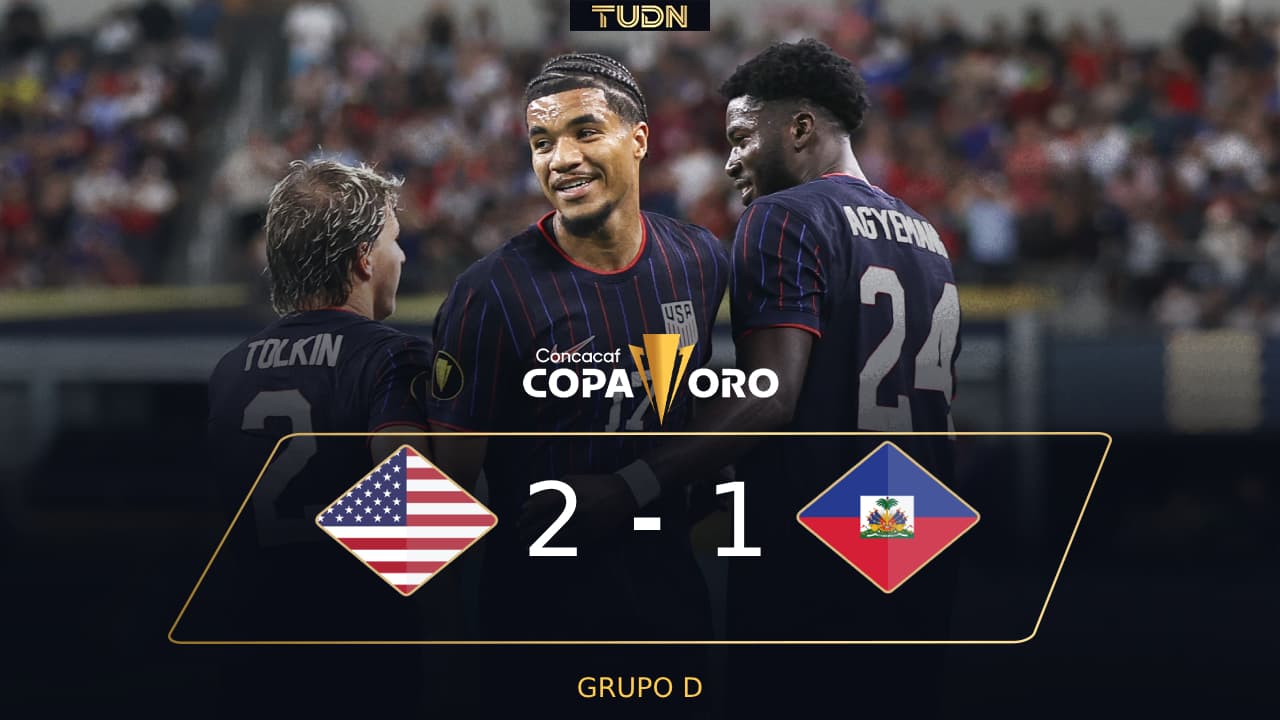 Resumen | Estados Unidos vence a Haití y es líder del Grupo D