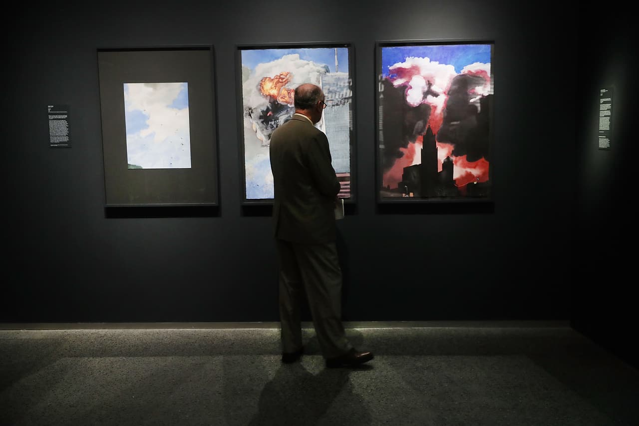 Todd Stone documenta en su serie de pinturas "Witness" su visión del ataque terrorista en Nueva York.