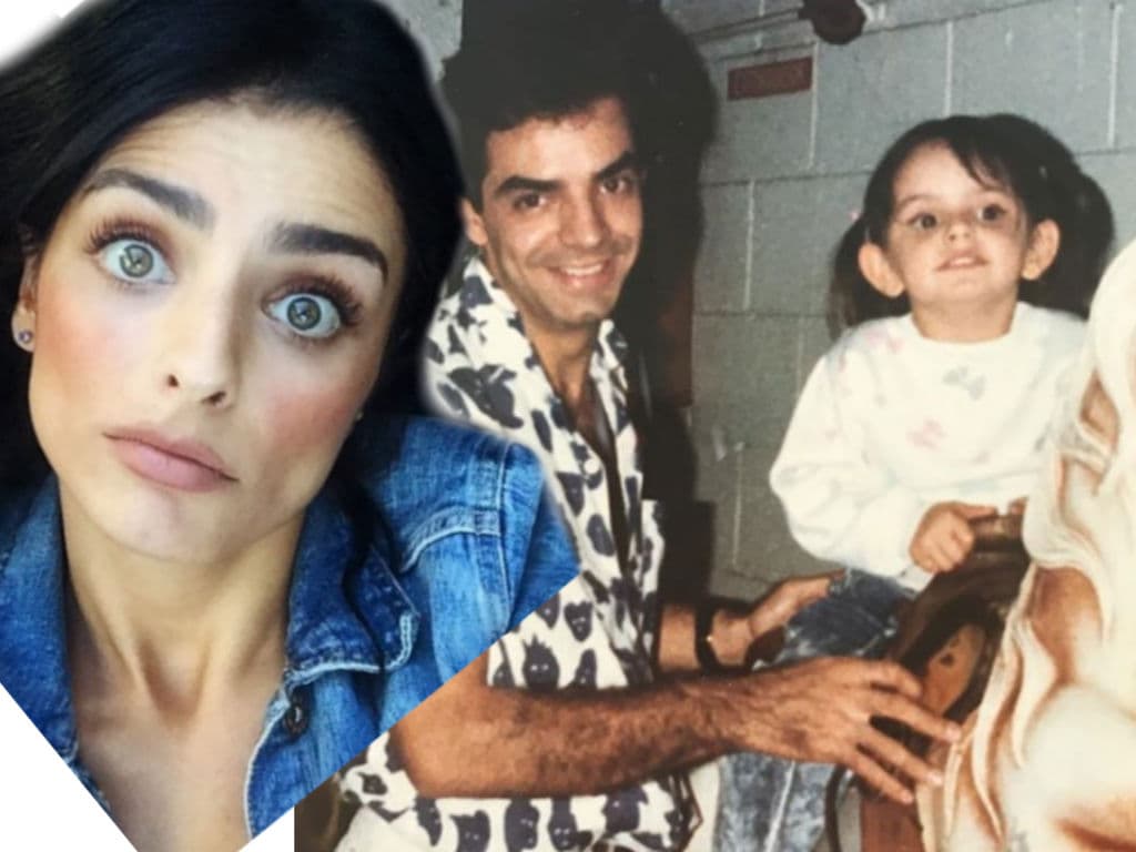 Aislinn le reclama a Eugenio Derbez algunos momentos de su infancia