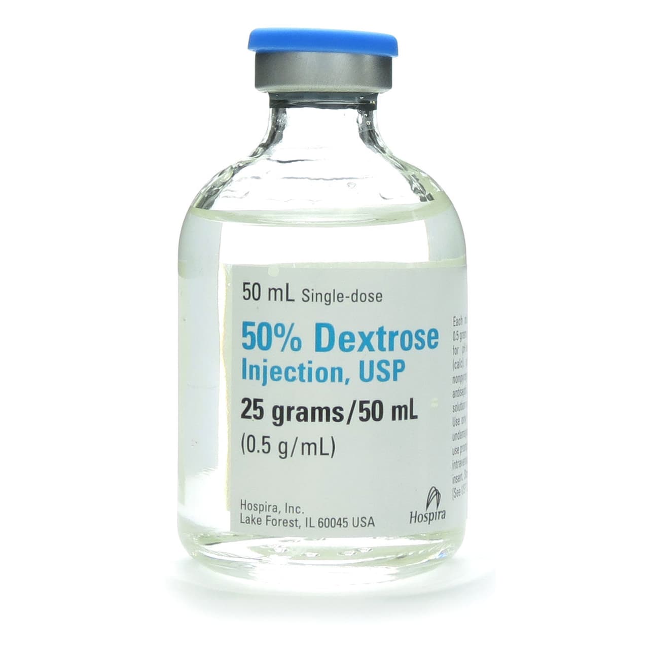 <b>Nombre:</b> Dextrosa al 50%.
<b>Categoría terapéutica:</b> endocrinología / metabolismo; gastroenterología pediátrico.
<b>Vía de administración:</b> inyección.
<b>Primera escasez reportada:</b> 24 de abril de 2017. La dextrosa al 50% se usa como una solución para la reposición de líquidos y el suministro de calorías y para el tratamiento de los niveles bajos de azúcar en la sangre.