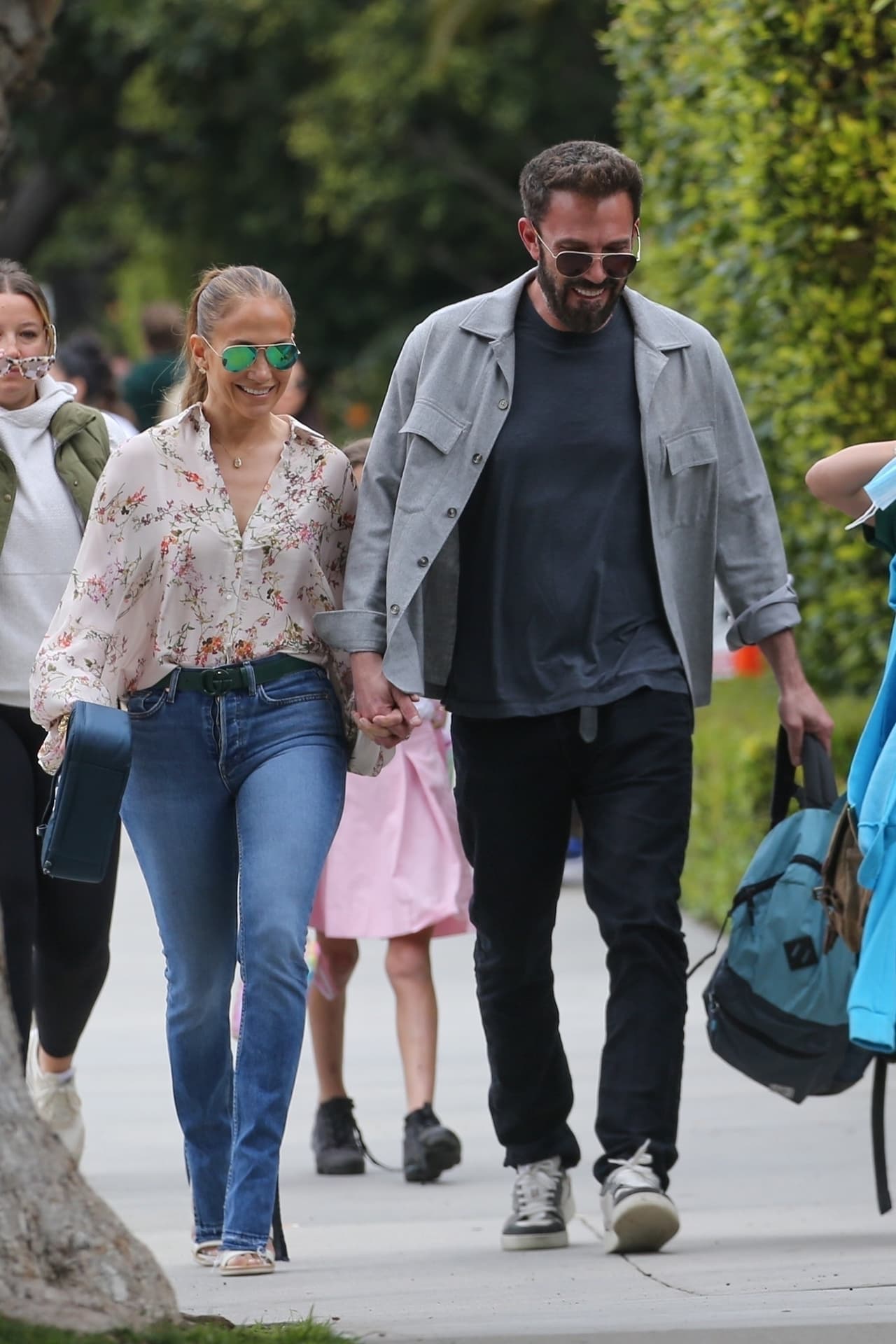 La protagonista de 'Marry Me' y Affleck gozan el tiempo que pasan juntos, así sea ir a la escuela como cualquier padre de familia.