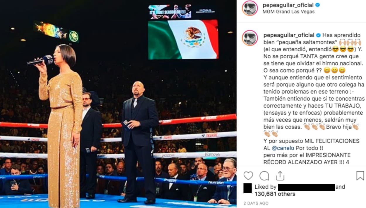Con sus declaraciones, reafirmó lo que expresó su padre Pepe Aguilar el domingo, a través de las redes sociales: "Si te concentras correctamente y haces tu trabajo, (ensayas y te enfocas) probablemente más veces que menos, saldrán muy bien las cosas".