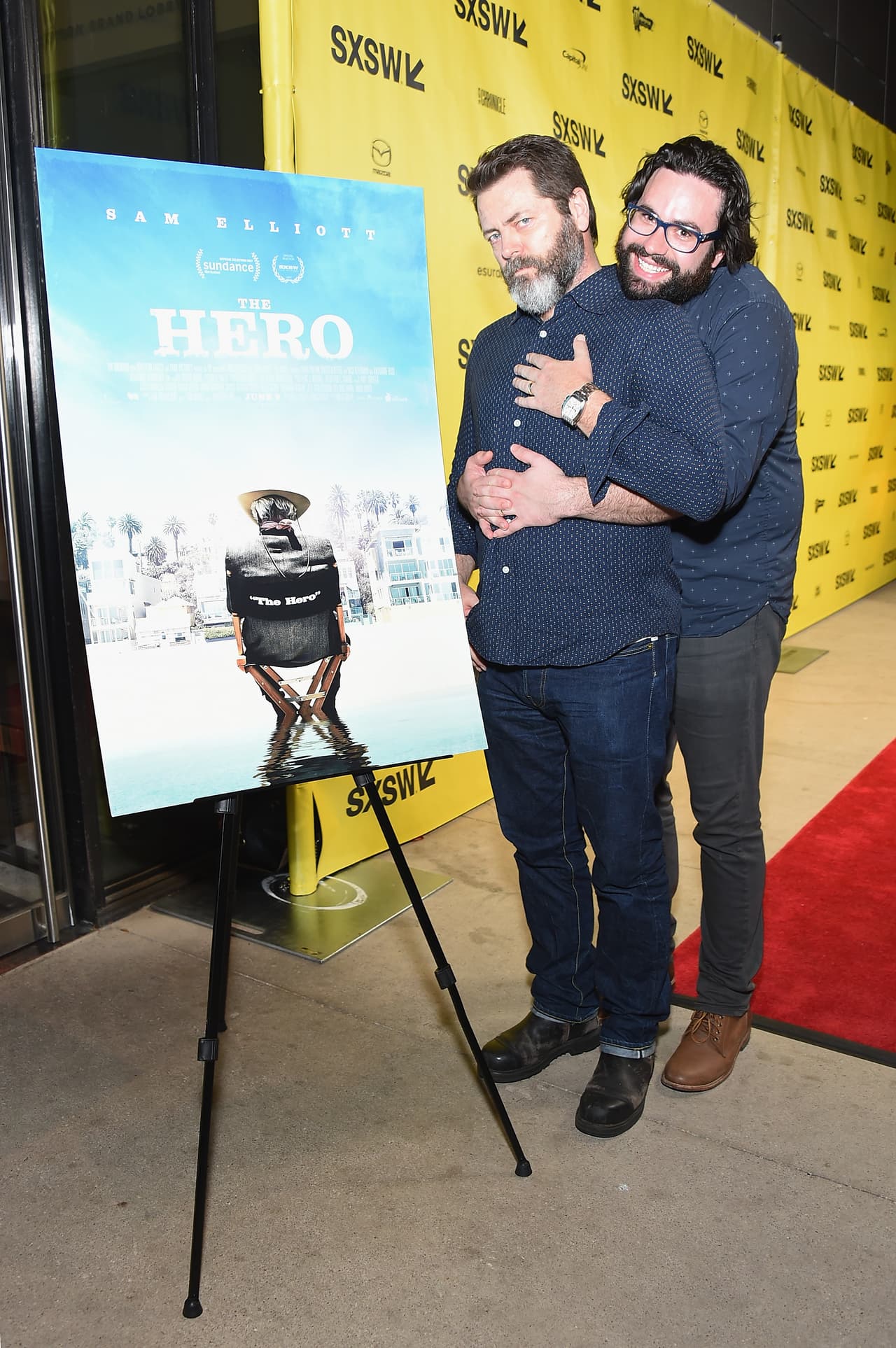 Nick Offerman presentó su película 'Hero'.