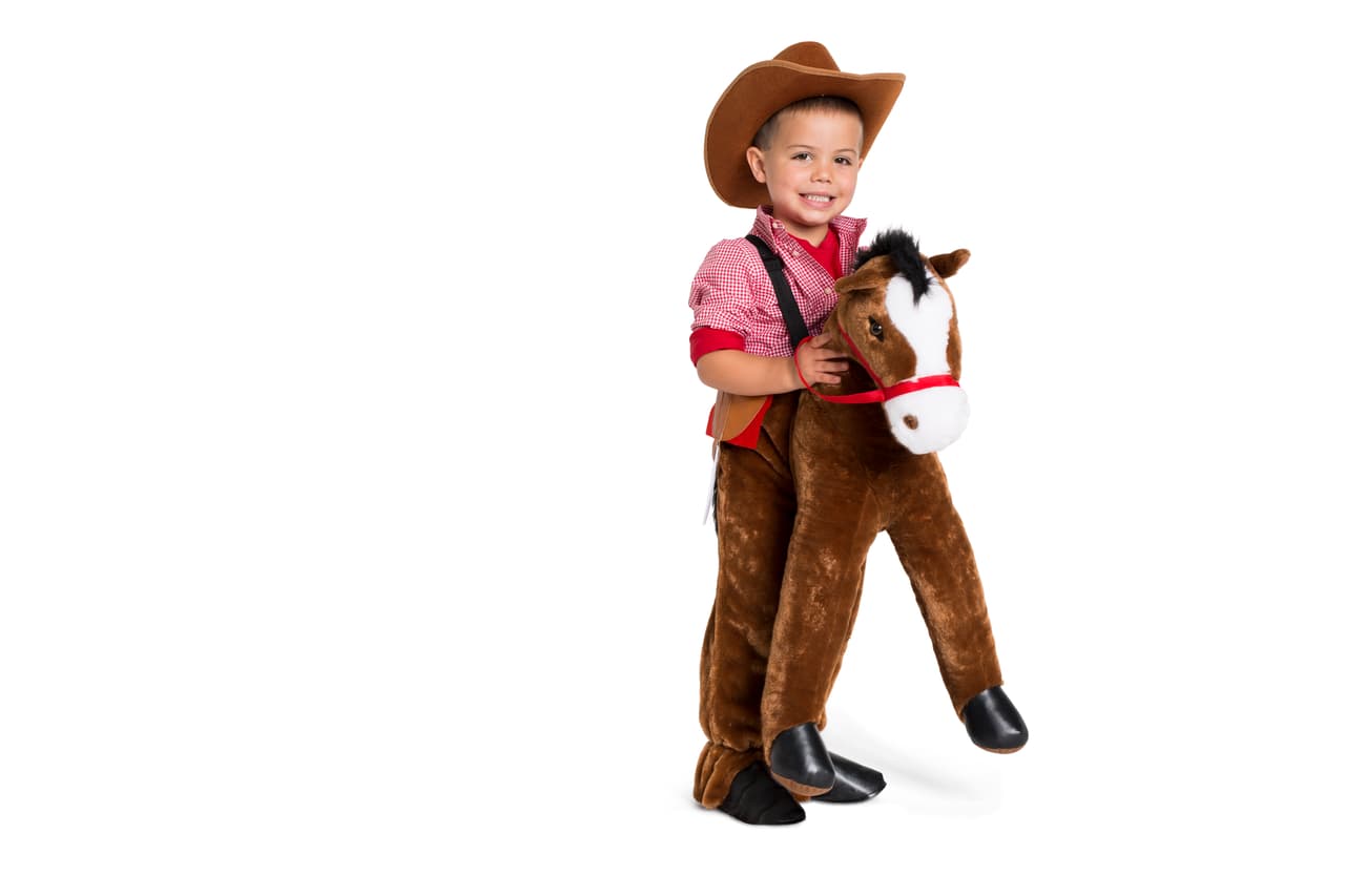 Con caballo incluído: otra idea para que tu pequeño o pequeña vayan a hacer 'treat or trick' por el barrio. (TJMaxx-Marshalls)