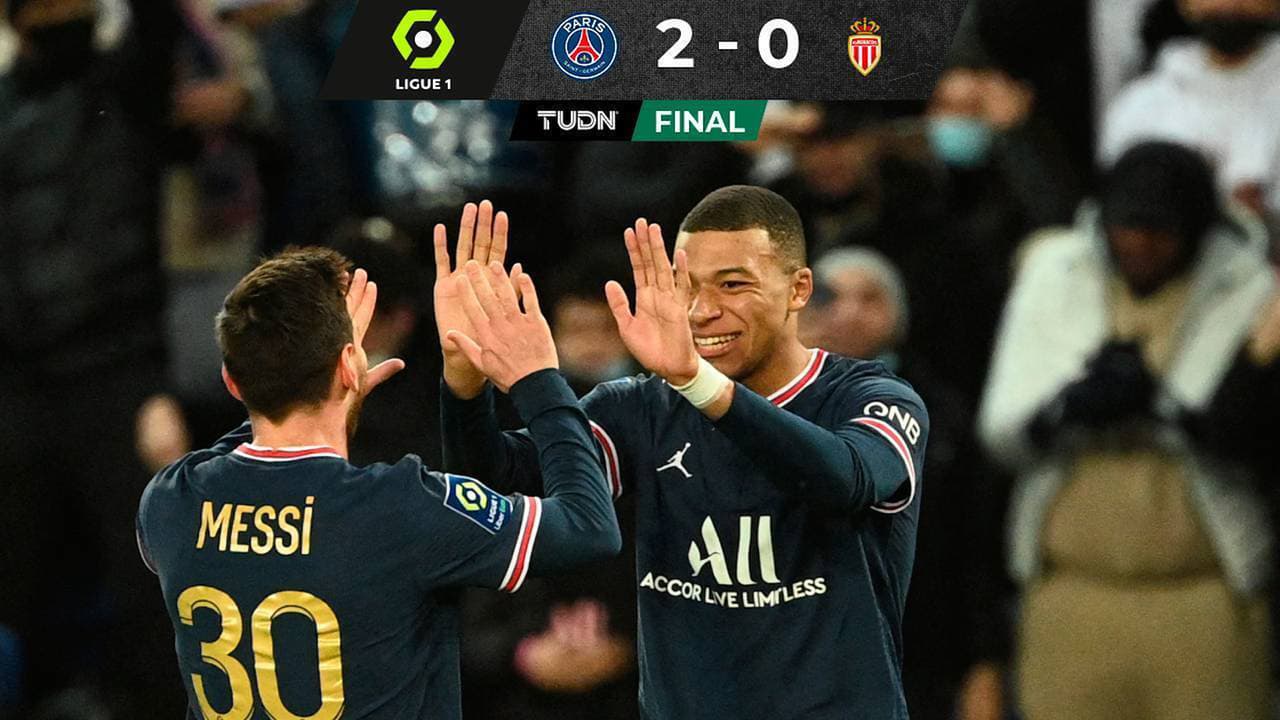 PSG vence a Mónaco con doblete de Mbappé, quien llega a 100 goles 