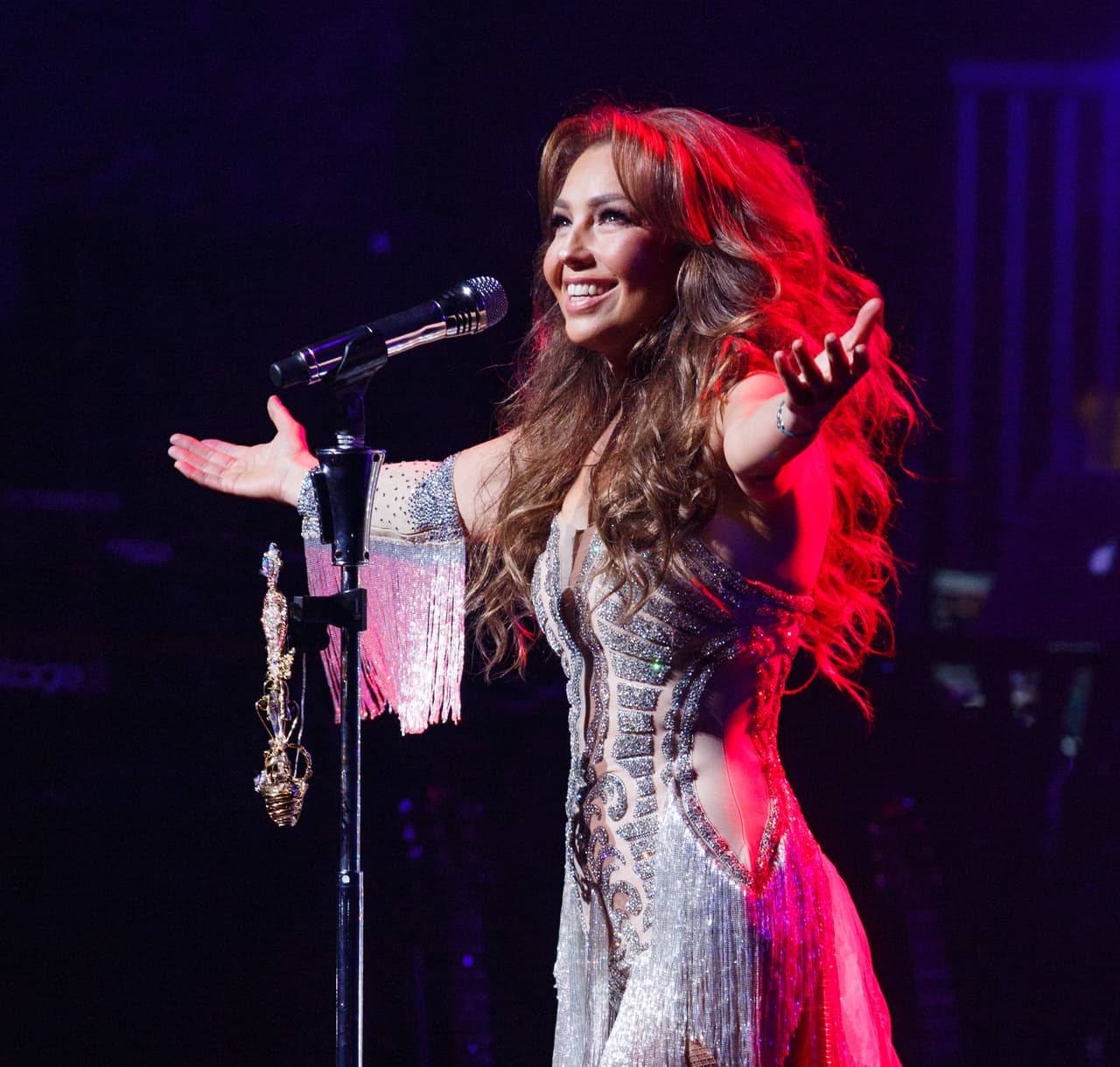 Thalía está de gira con su tour 'Latina Lover'.