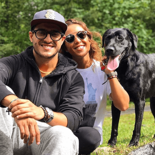 Para él la familia es lo primero, su novia Fernanda y su negrita, son sus mejores compañeras de aventuras.